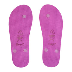 Sparkle Flip Flops with Pink Straps