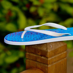 Kingfish Flip Flops with White Straps