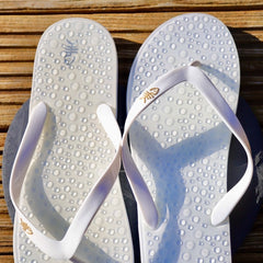 Pure White Flip Flops