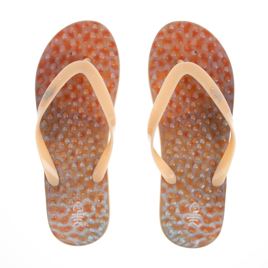 Sushi Flip Flops with Tangerine straps