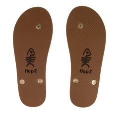 Amber Flip Flops with Gold straps