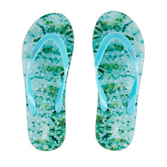 Aqua Flip Flops with Turqouise straps