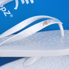 Pure White Flip Flops