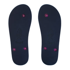 Sparkle Flip Flops with Purple Glitter Straps